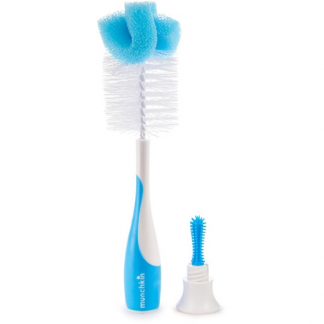 Munchkin Sponge Bottle Brush - Blue - 2 Pack 